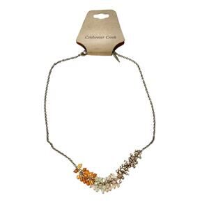 Coldwater Creek ombré sparkle beaded necklace NWT fall colors